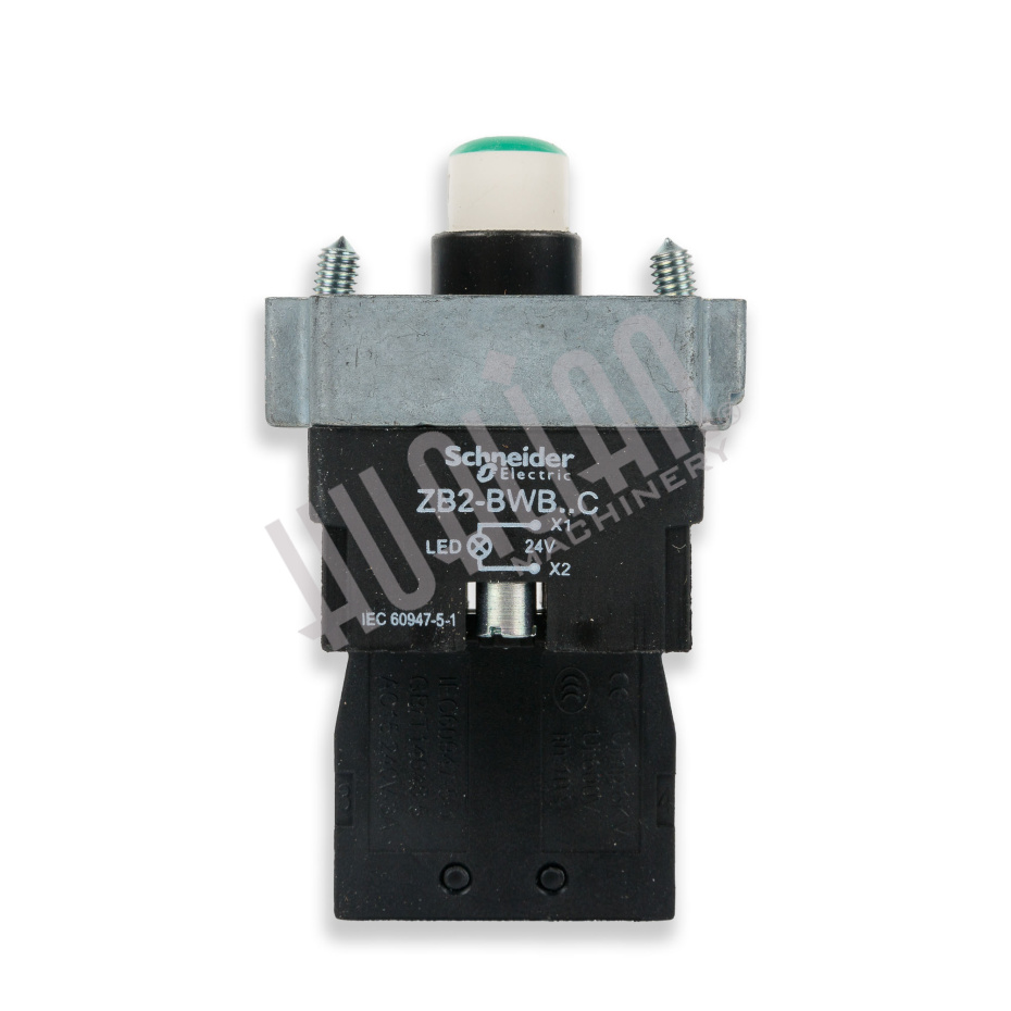 Кнопка с подсветкой (контактная группа, НР, зеленая) (панель управления BSF-5640LG) Hualian - Купить с доставкой по всей России - 2