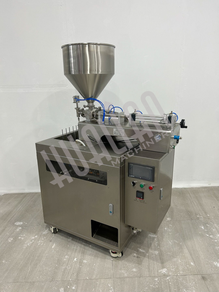 Мини дой-пак линия с поршневым дозатором HLDX-9018G Hualian - Купить с доставкой по всей России - 4