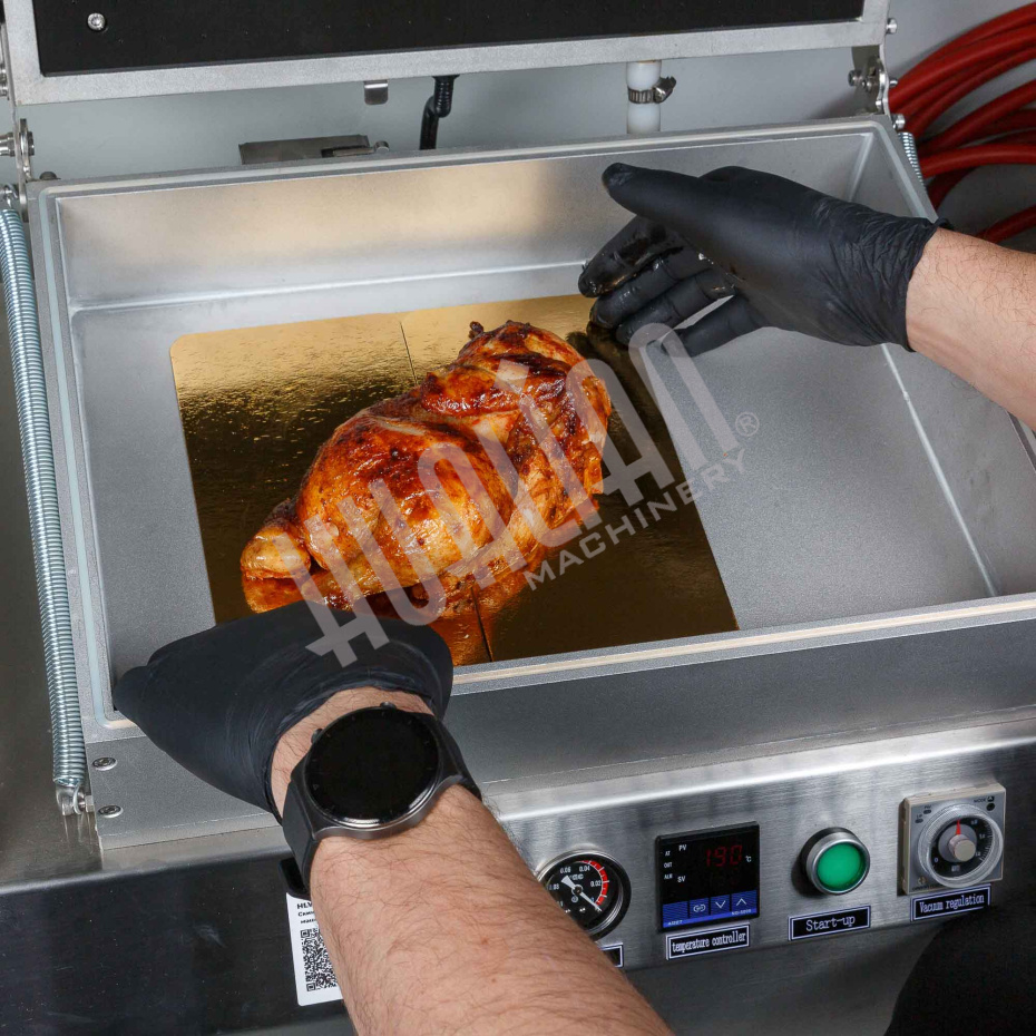 Ручной вакуумный пищевой скин-упаковщик HLV-300VST (глубина лотка 55 мм,2 лотка) PREMIUM Hualian - Купить с доставкой по всей России - 16