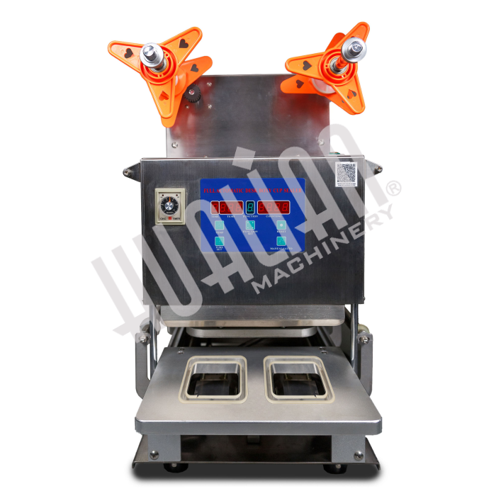 Запайщик лотков HL-95A SS (182*96*(20-55) мм, 2 лотка за цикл, счетчик, уголок надрыва пленки) Hualian - Купить с доставкой по всей России