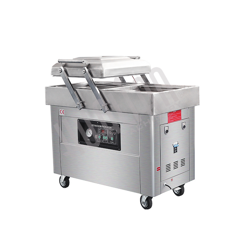 Напольная двухкамерная вакуум-упаковочная машина DZ-400/2SB SS (нерж.) Hualian - Купить с доставкой по всей России - 3