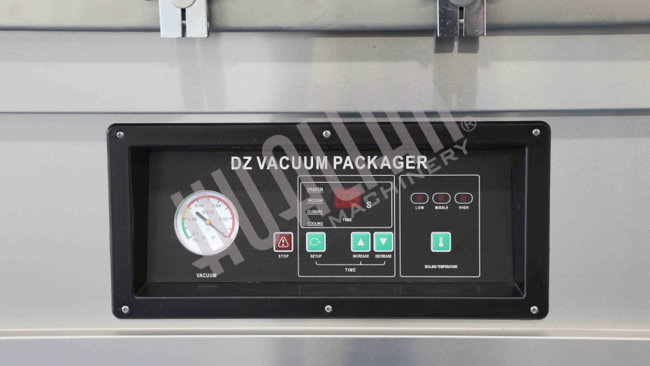 Напольная двухкамерная вакуум-упаковочная машина DZ-400/2SB SS (нерж.) Hualian - Купить с доставкой по всей России - 12