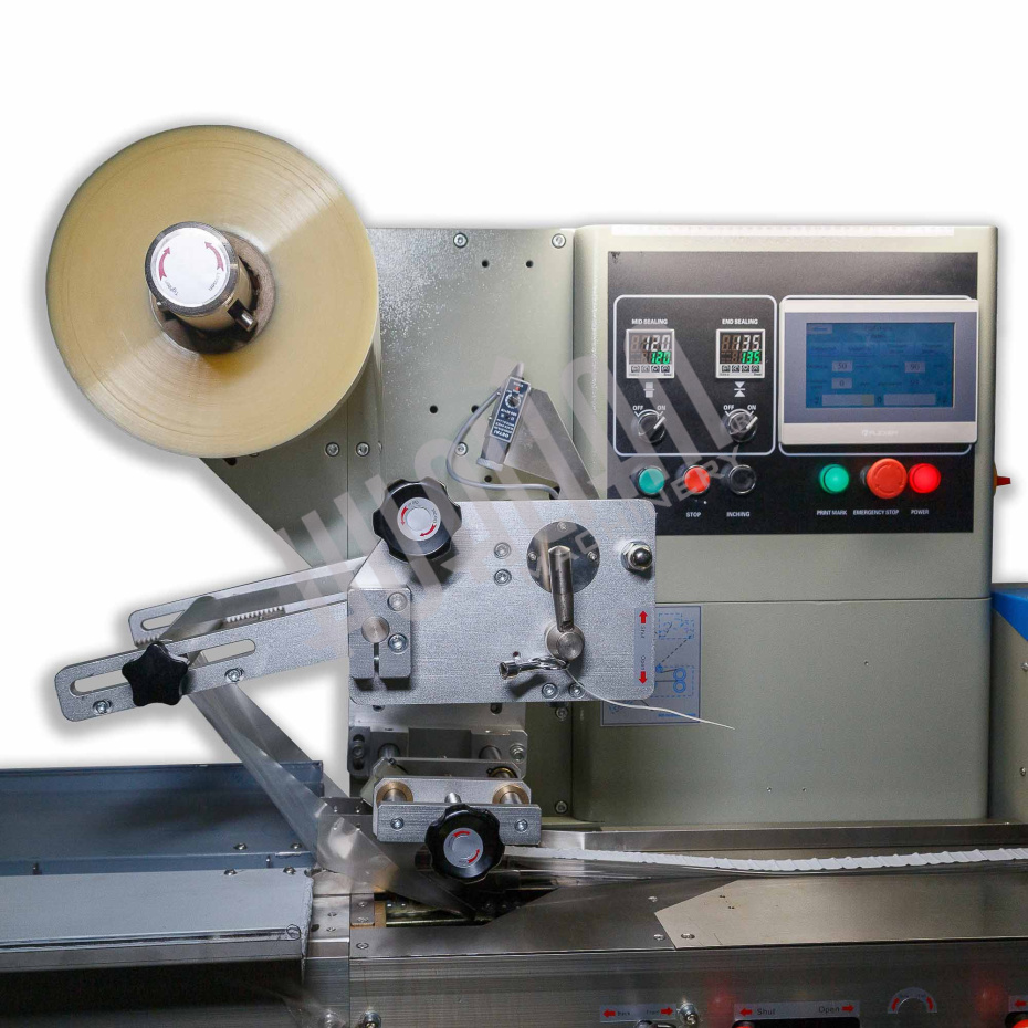 Автоматическая горизонтальная упаковочная машина DXDZ-250B (3 servo, рег. форм., min bag L 65, S 200, H 40, 2-х позиц. нож) Hualian - Купить с доставкой по всей России - 5