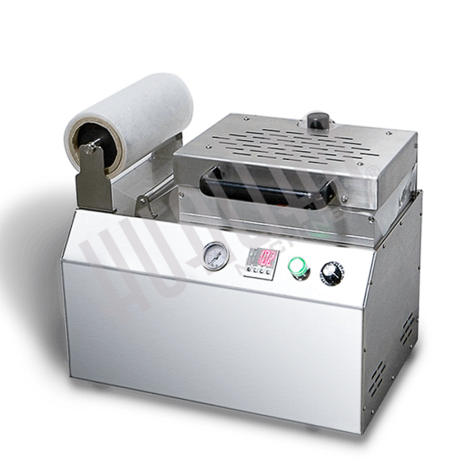 Ручной вакуумный пищевой скин-упаковщик HLV-300VST (глубина лотка 55 мм) Hualian - Купить с доставкой по всей России - 2