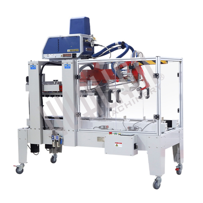 Автоматический заклейщик коробов FXJ-5050ZBR с нанесением клея-расплава Hualian - Купить с доставкой по всей России