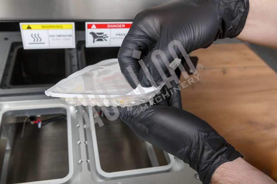 Запайщик лотков с газонаполнением EV-271 (210*148*120 мм, 2 лотка за цикл) Hualian - Купить с доставкой по всей России - 12