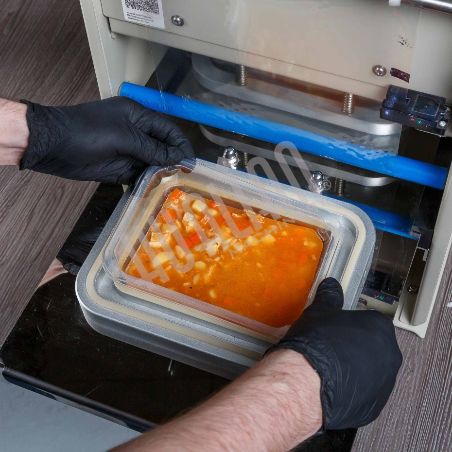 Полуавтоматический запайщик лотков HL-95B (210х148) Hualian - Купить с доставкой по всей России - 9