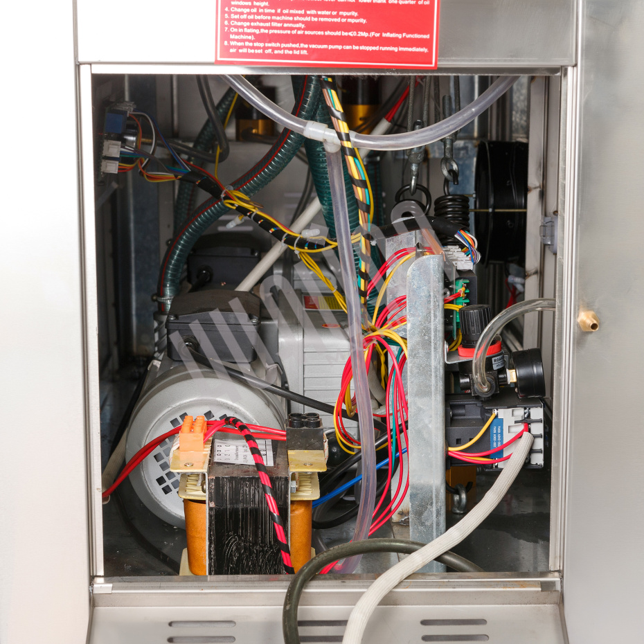 Напольная двухкамерная вакуум-упаковочная машина DZQ-500/2SB SS (нерж., газ) Hualian - Купить с доставкой по всей России - 19