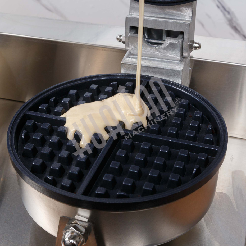 Вафельница для объемных вафель HWB-2 (2 секции, круг) Hualian - Купить с доставкой по всей России - 13