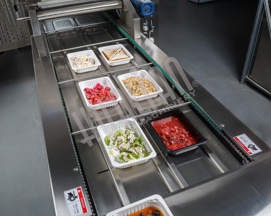  Автоматический запайщик лотков с функцией вакуумной газации HVT-450A/2 V2 (нерж., лоток 210*148) Hualian - Купить с доставкой по всей России - 5