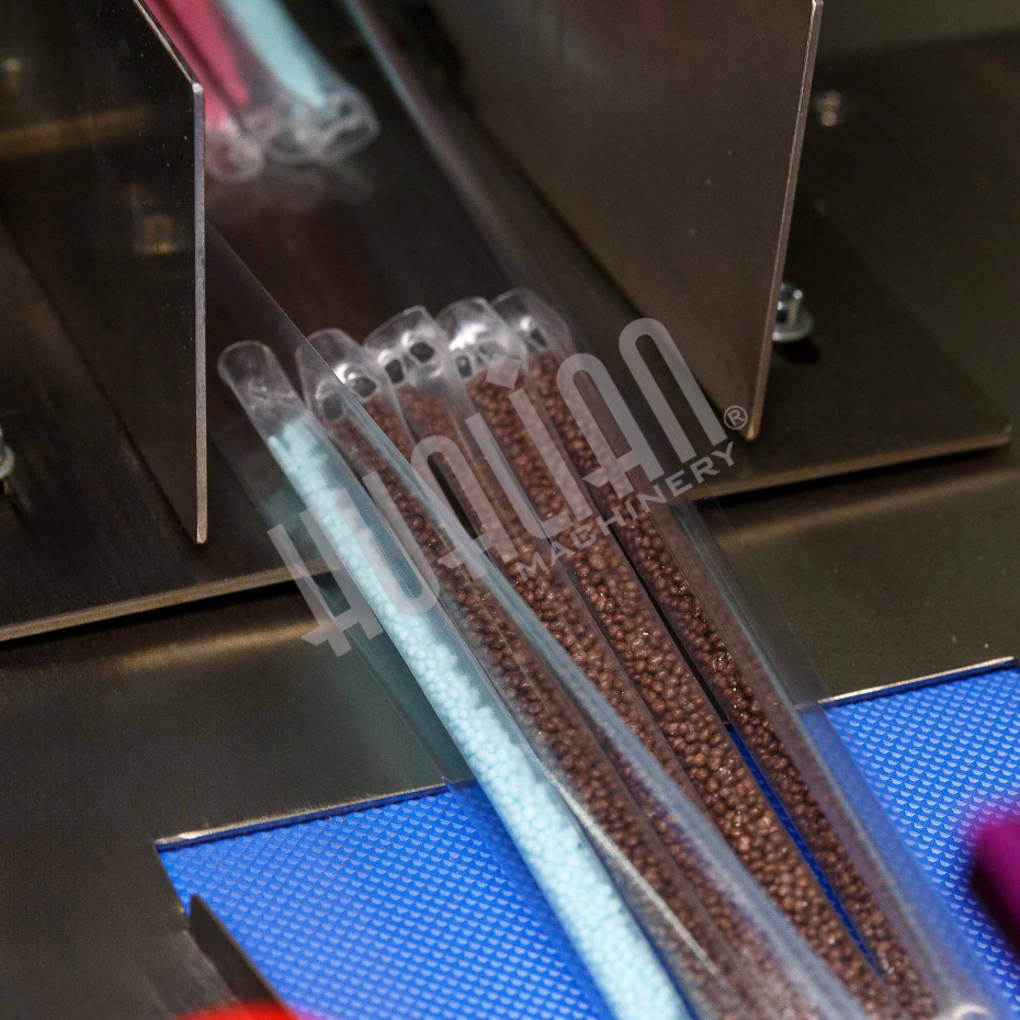 Автоматическая горизонтальная упаковочная машина DXDZ-250D (3 servo, рег. форм., min bag L 150, S 250, H 60, 1 позиц. нож) Hualian - Купить с доставкой по всей России - 10