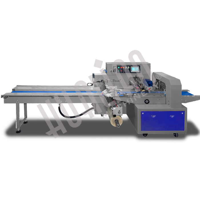 Горизонтальная упаковочная машина DXDZ-450XV (3 servo, вакуумизация, насос 100 м3/ч, лент. 200 мм, min bag L 130, H max. 100) Hualian - Купить с доставкой по всей России