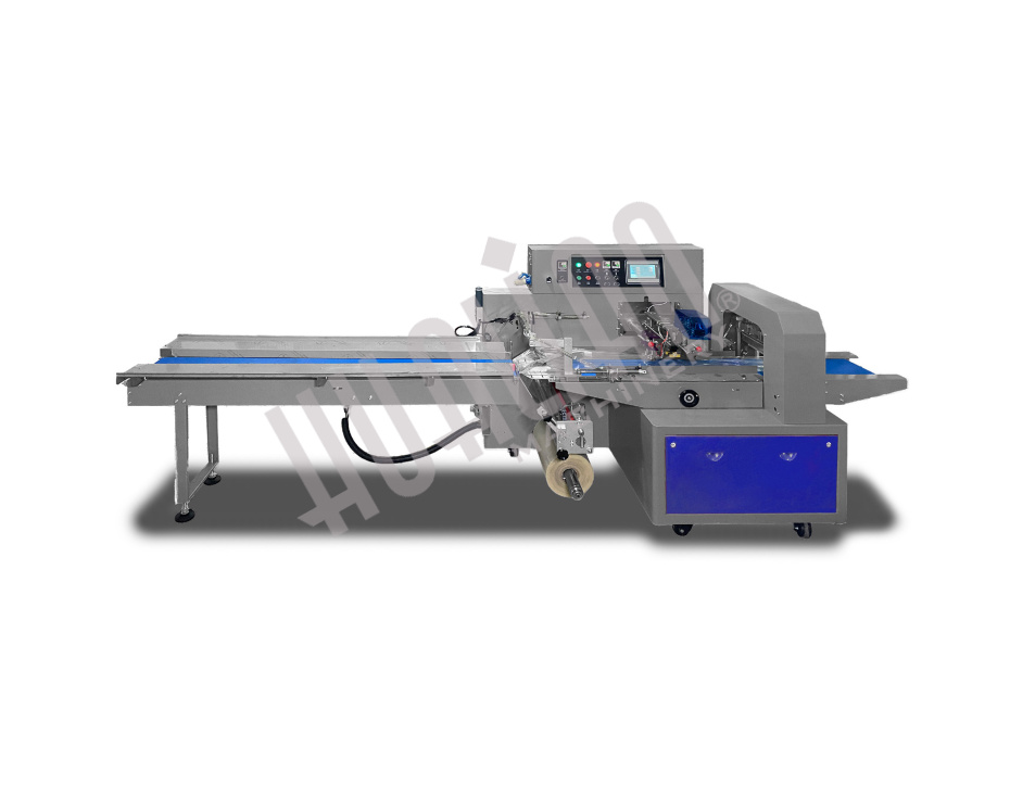 Горизонтальная упаковочная машина DXDZ-600XV (3 servo, вакуумизация, насос 100 м3/ч, лент. 280 мм, min bag L 180, H max. 100) Hualian - Купить с доставкой по всей России