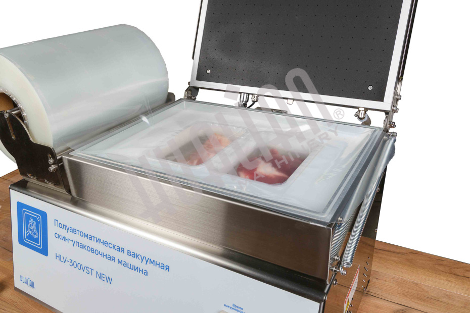 Скин-упаковочная машина HLV-300VST NEW на два лотка (глубина лотка 55 мм) Hualian - Купить с доставкой по всей России - 16
