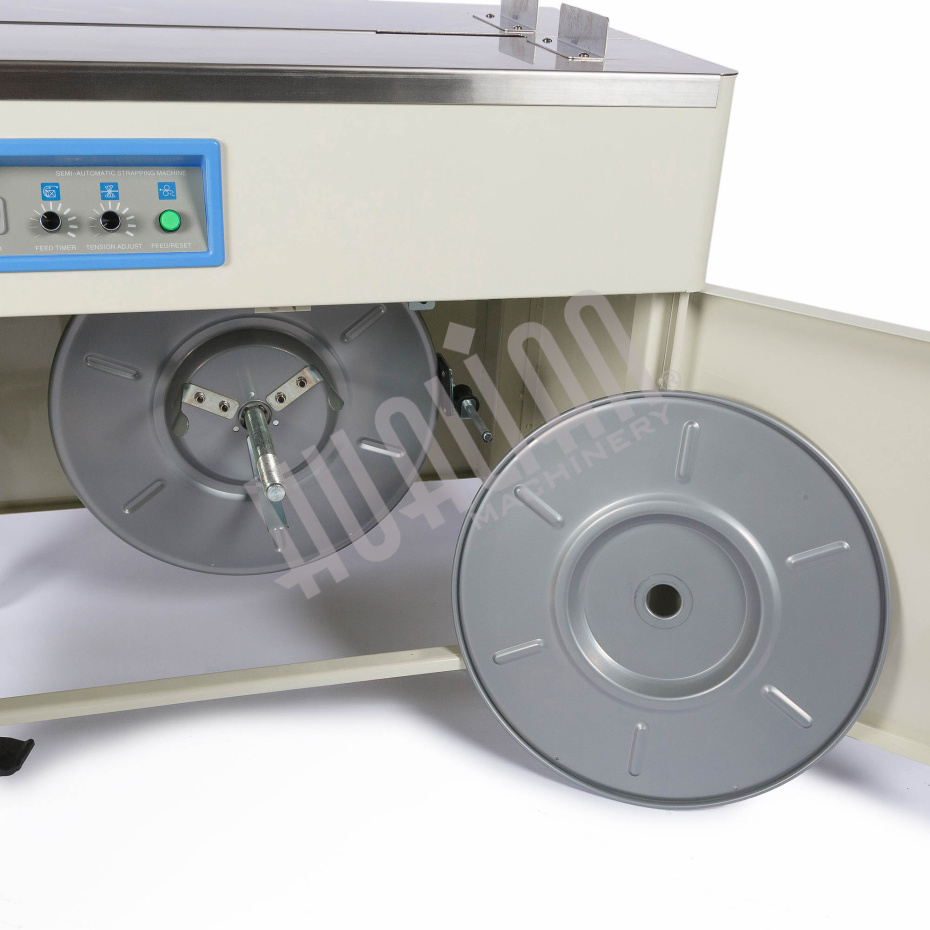 Полуавтоматическая стрейпинг-машина (закрытый стол) KZB-10H Hualian - Купить с доставкой по всей России - 7