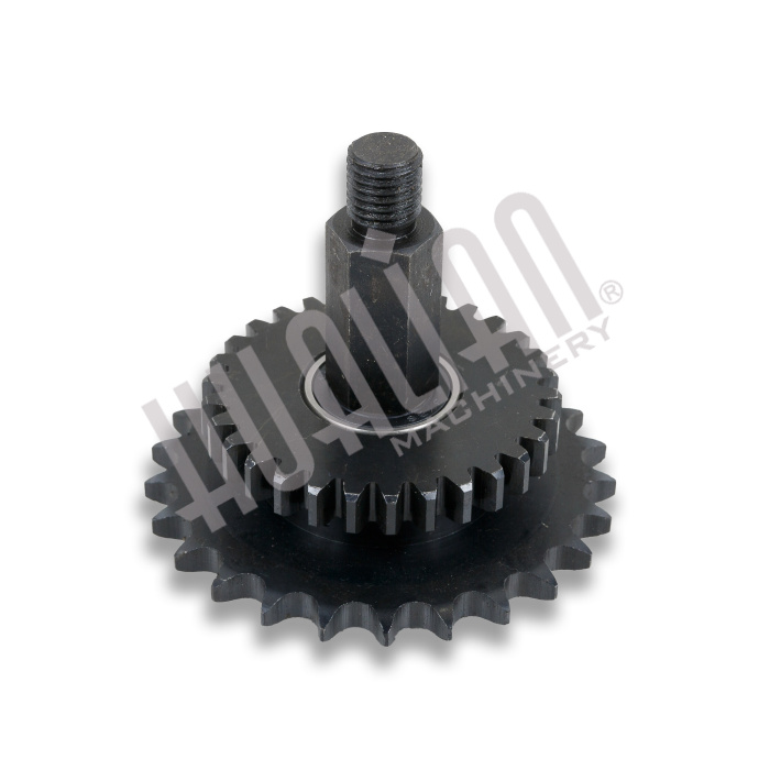 Двойная звездочка привода узла горизонтальной запайки в сборе со стойкой для DXDK-40 Hualian - Купить с доставкой по всей России