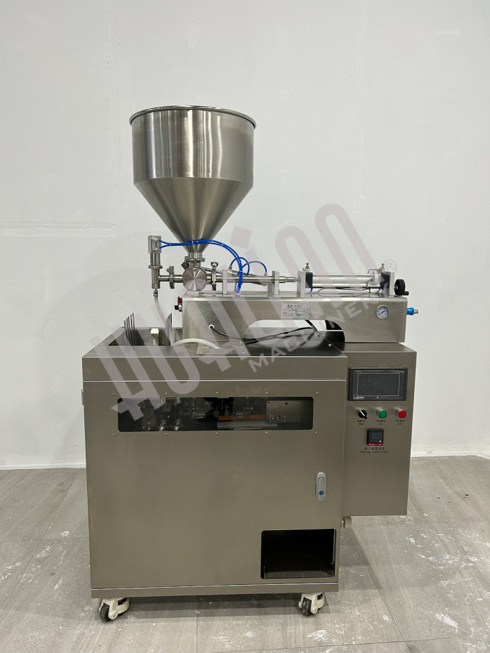 Мини дой-пак линия с поршневым дозатором HLDX-9018G Hualian - Купить с доставкой по всей России - 7