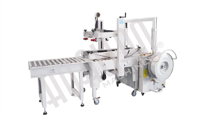 Полуавтоматический заклейщик коробов FXJ-5050L Hualian - Купить с доставкой по всей России