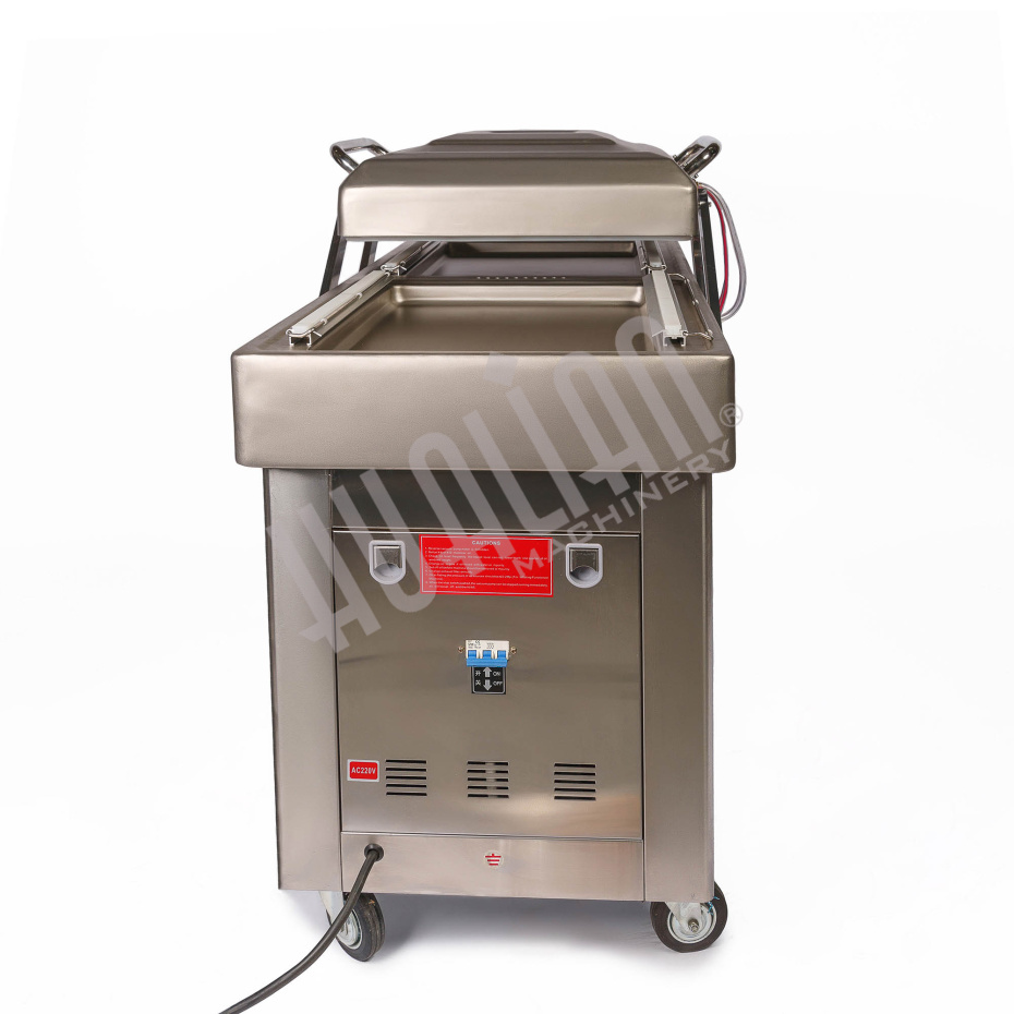 Напольная двухкамерная вакуум-упаковочная машина DZ-500/2SB SS (нерж.) Hualian - Купить с доставкой по всей России - 9