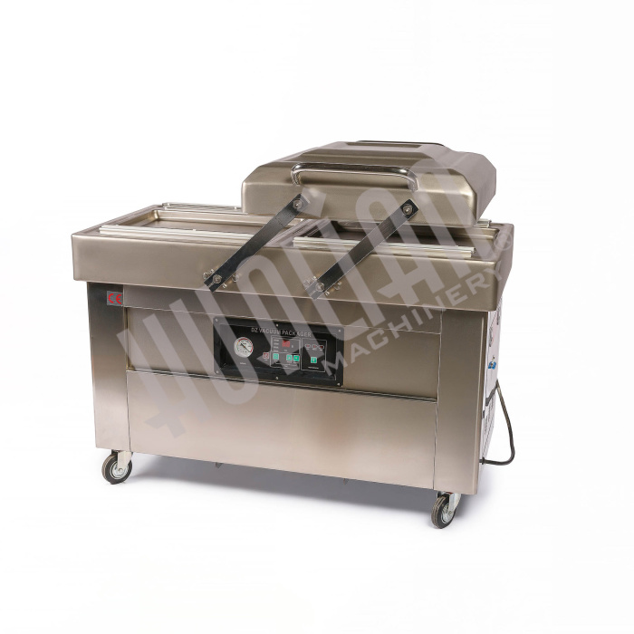 Напольная двухкамерная вакуум-упаковочная машина DZ-500/2SB SS (нерж.) Hualian - Купить с доставкой по всей России