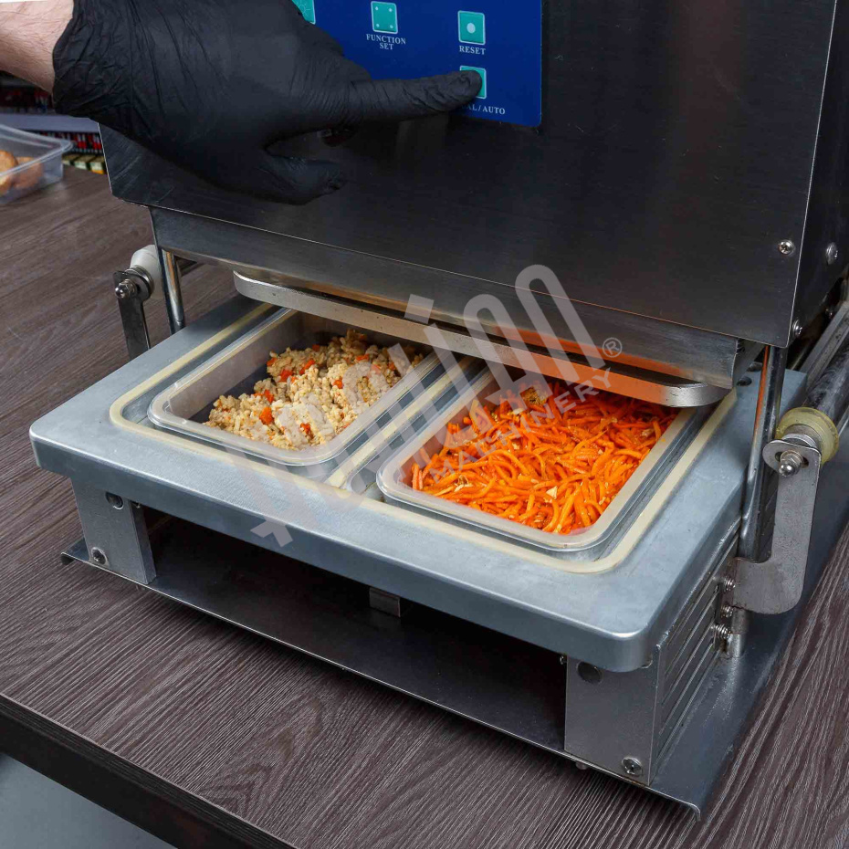 Запайщик лотков HL-95A SS (187х137x63 мм, 2 лотка за цикл)  Hualian - Купить с доставкой по всей России - 5