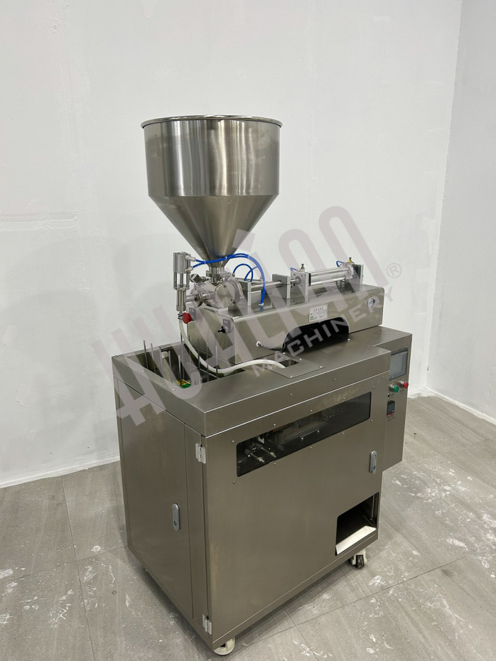 Мини дой-пак линия с поршневым дозатором HLDX-9018G Hualian - Купить с доставкой по всей России - 6