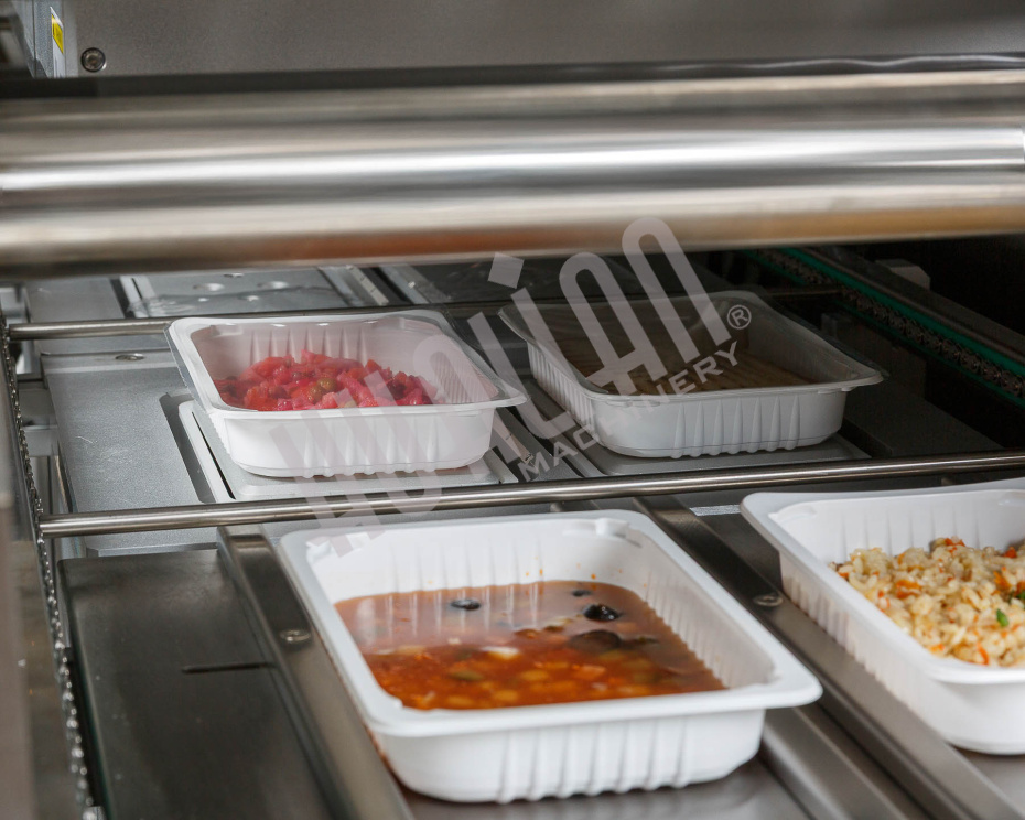  Автоматический запайщик лотков с функцией вакуумной газации HVT-450A/2 V2 (нерж., лоток 210*148) Hualian - Купить с доставкой по всей России - 4