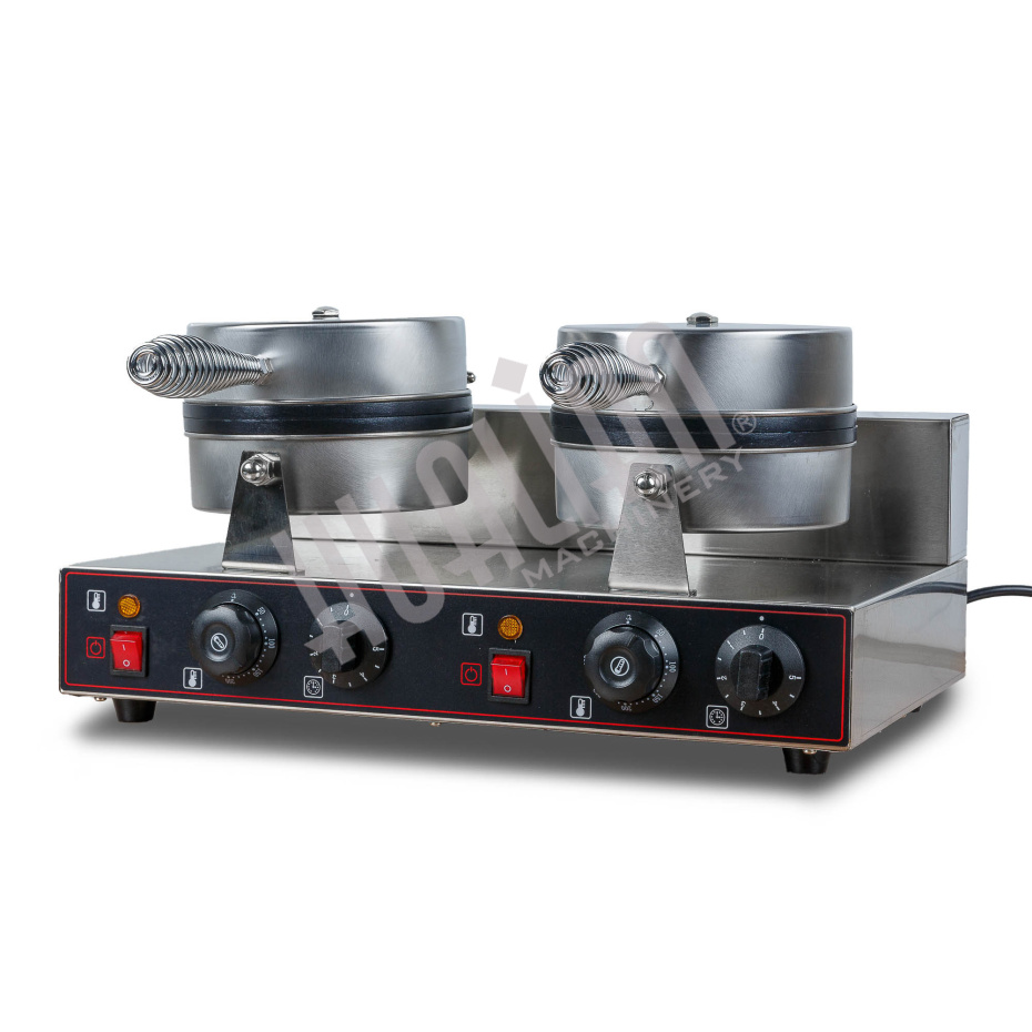 Вафельница для объемных вафель HWB-2 (2 секции, круг) Hualian - Купить с доставкой по всей России - 3