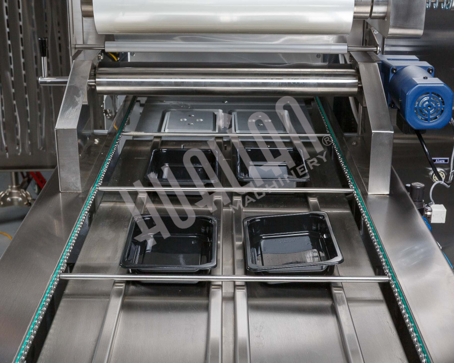  Автоматический запайщик лотков с функцией вакуумной газации HVT-450A/2 V2 (нерж., лоток 210*148) Hualian - Купить с доставкой по всей России - 11