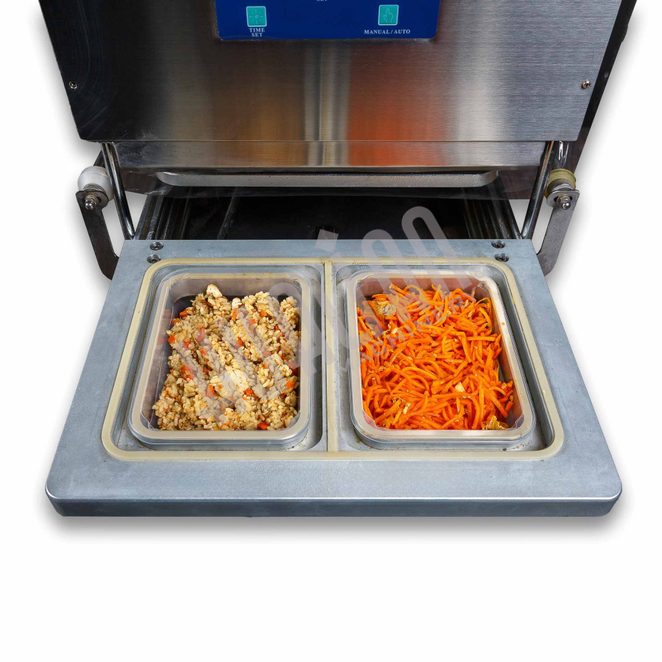 Запайщик лотков HL-95A SS (187х137x63 мм, 2 лотка за цикл)  Hualian - Купить с доставкой по всей России - 2