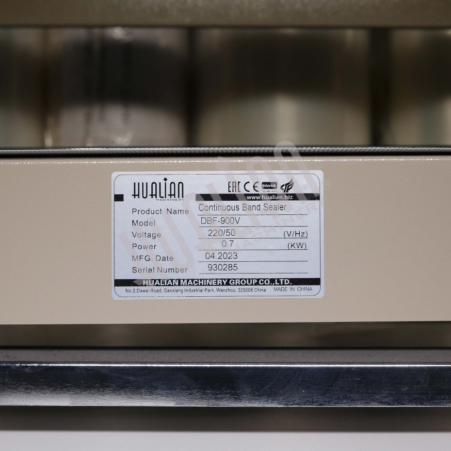 Роликовый (конвейерный) запайщик вертикального типа DBF-900V LOW COST Hualian - Купить с доставкой по всей России - 8