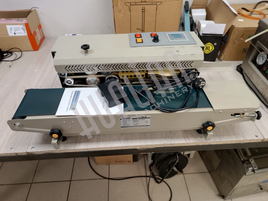 Роликовый (конвейерный) запайщик горизонтального типа DBF-900 LOW COST (Выставочный образец) Hualian - Купить с доставкой по всей России - 8