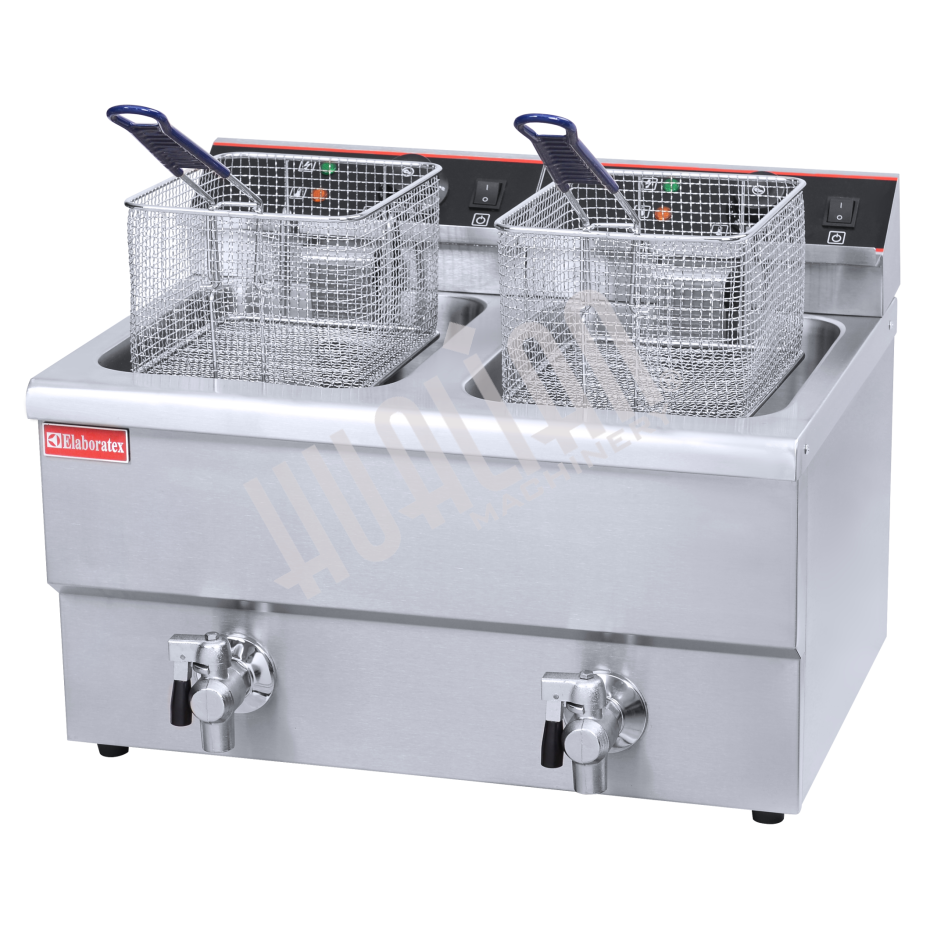 Фритюрница (2 емкости) HEF-12L Hualian - Купить с доставкой по всей России