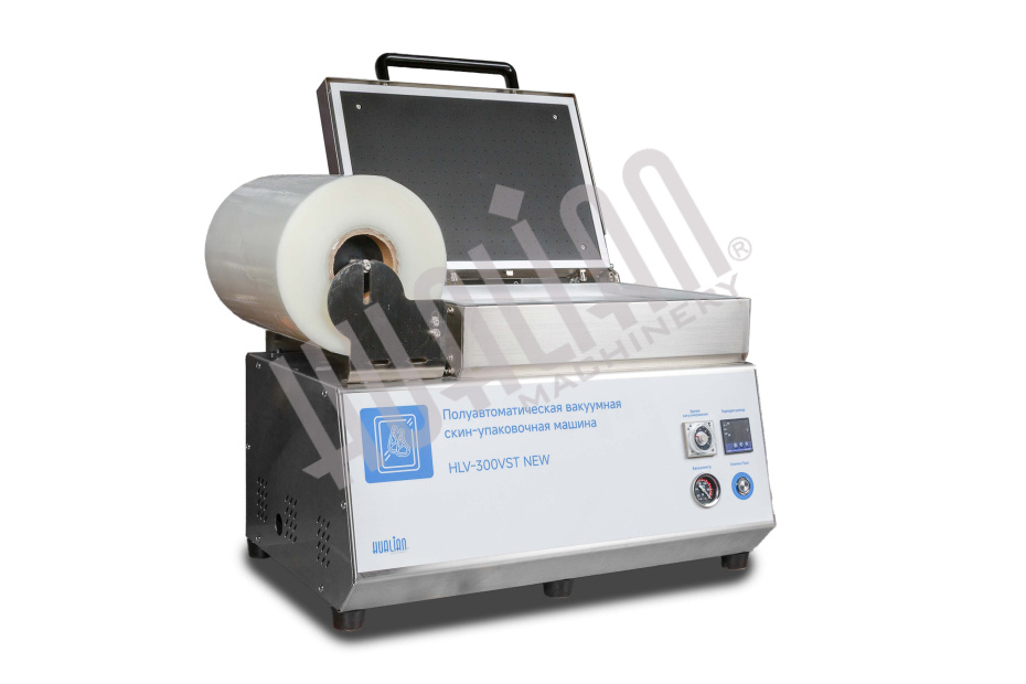 Скин-упаковочная машина HLV-300VST NEW на два лотка (глубина лотка 55 мм) Hualian - Купить с доставкой по всей России - 3